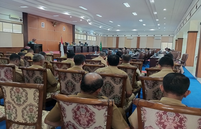 Suasana sidang paripurna DPRD Manggarai Barat di Labuan Bajo, Senin (12/8/2024). Foto: Andre Durung