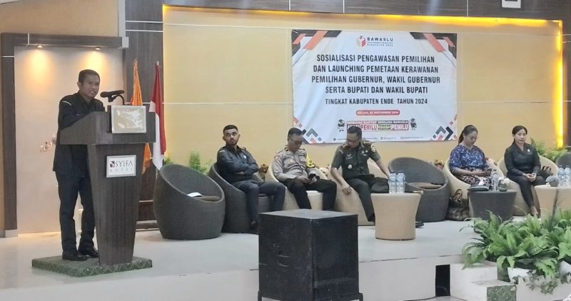 Bawaslu Ende Sosialisasi dan Launching Pemetaan Kerawanan Pilkada