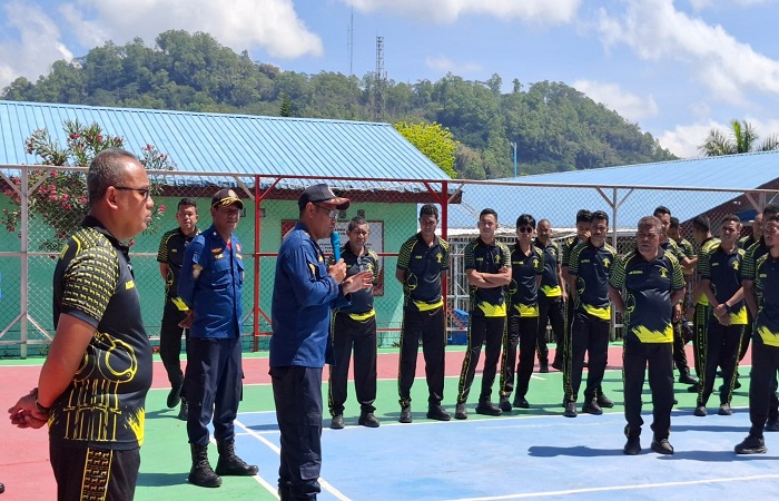 Rutan Bajawa Gelar Simulasi Penanganan Kebakaran dan Bencana Alam