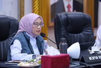 Menteri PANRB Rini Widyantini dalam Rapat Koordinasi Penyelesaian Tenaga Non-ASN di Instansi Pemerintah Daerah, Rabu (8/1/2025). (foto: dok.kemenpan)