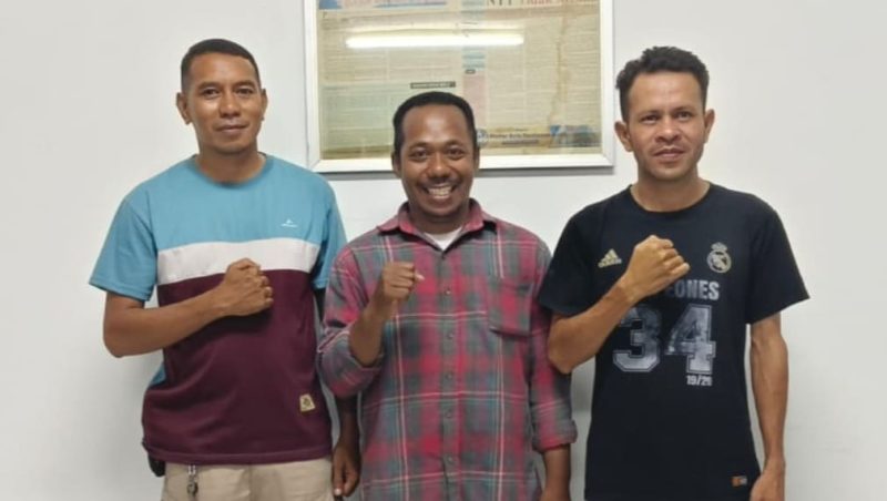 Mario WP Sina sebagai Ketua, Yohanes Semau Riberu sebagai Sekretaris dan Joni de Carvalho Nura sebagai Bendahara