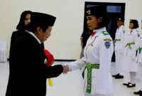 Pengukuhan Pengibar bendera Kabupaten Nagekeo.
