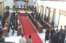 Suasana rapat paripurna penutupan masa persidangan tiga tahun sidang pertama DPRD Kabupaten Flores Timur, Nusa Tenggara Timur (NTT), Kamis (11/9/2025) pagi. (FOTO: WENTHO)
