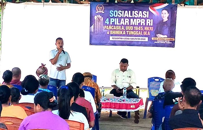Sosialisasi empat pilar kebangsaan di Kabupaten Ende.