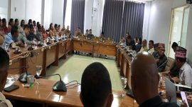 Guru-guru sekolah swata ketika lakukan rapat dengan pendapat dengan DPRD Manggarai Barat.