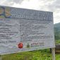 Papan Informasi proyek Irigasi di Kecamatan Sambi Rampas, Kabupaten Manggarai Timur. Gambar diabadikan, Selasa (3/2/2026).