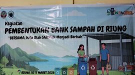Pembentukan kelompok bank sampah di Kecamatan Riung,Kabupaten Ngada.