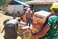 Pemda Ngada Distribusi Bantuan untuk Warga Desa Taenterong Dua, Rabu (19/8/2026).