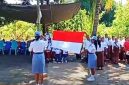 Suasana Apel Bendera HUT Kemerdekaan RI ke-81, Senin (17/8/2026) di RT 15 Kelurahan Sarotari Tengah, Kabupaten Flores Timur, Pulau Flores, NTT. Foto: Istimewa