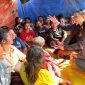 Julie Laiskodat di Tenda Pengungsian,Desa Saga, Kabupaten Ende.