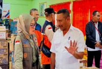 Deputi V BNPB dan Wabup gada,Bernadinus Dhey gebu.
