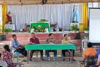 Suasana Pertemuan Perdana Persiapan Perayaan Satu Abad Paroki Santo Martinus Bola, Minggu (4/10/2026). Foto: Istimewa