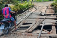 Kondisi Jembatan Pomaeke di Desa Aeramo, Kecamatan Aesesa, Kabupaten Nagekeo, NTT