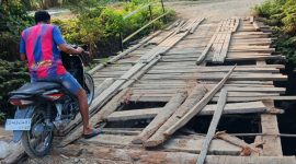 Kondisi Jembatan Pomaeke di Desa Aeramo, Kecamatan Aesesa, Kabupaten Nagekeo, NTT