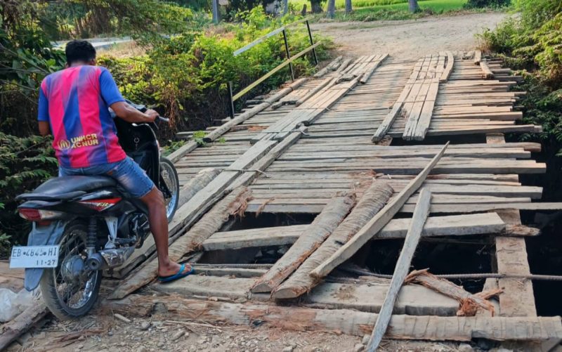 Kondisi Jembatan Pomaeke di Desa Aeramo, Kecamatan Aesesa, Kabupaten Nagekeo, NTT